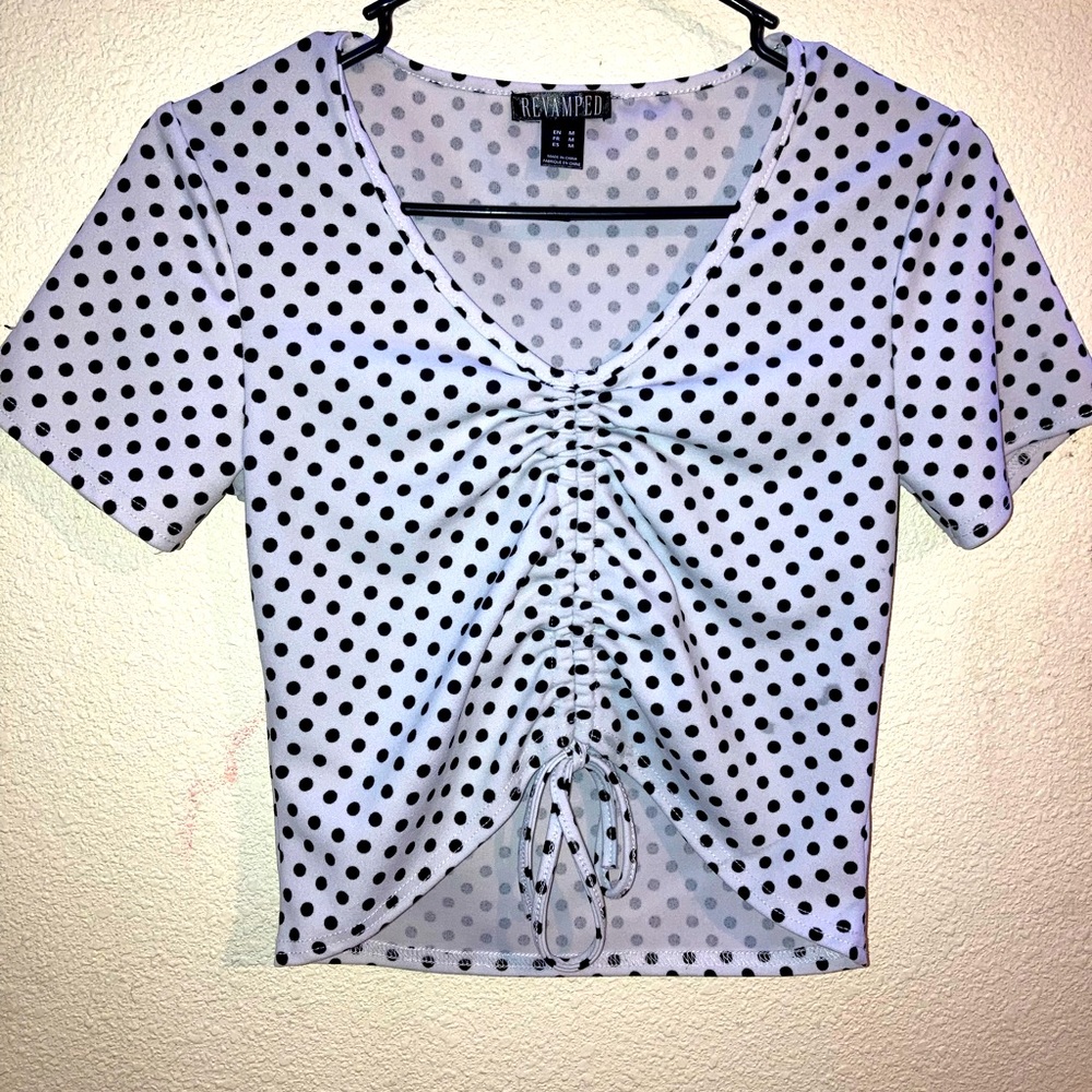 Pogo dot crop top